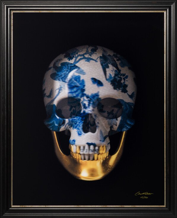 GJM ORI POR 34949 Kintsugi Skull Japanese Porcelaine 30 