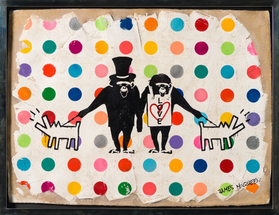 JMQ MIX ABS 91275 MCQUEEN MONKEYS WITH HARING DOGS IV 30 