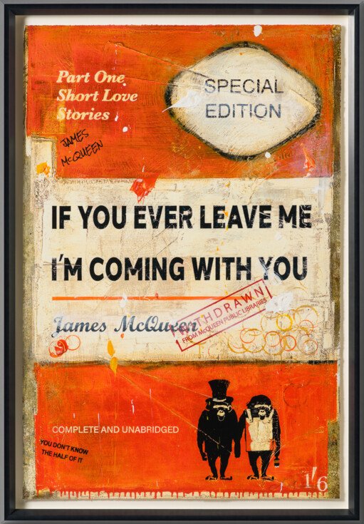 JMQ UNI HUM 35781 If You Ever Leave Me (Orange) (Standard Format) Hand Embellished Unique 7 30 