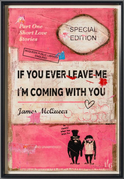 JMQ UNI HUM 35824 If You Ever Leave Me (Pink) (Standard Format) Hand Embellished Unique 10 30 