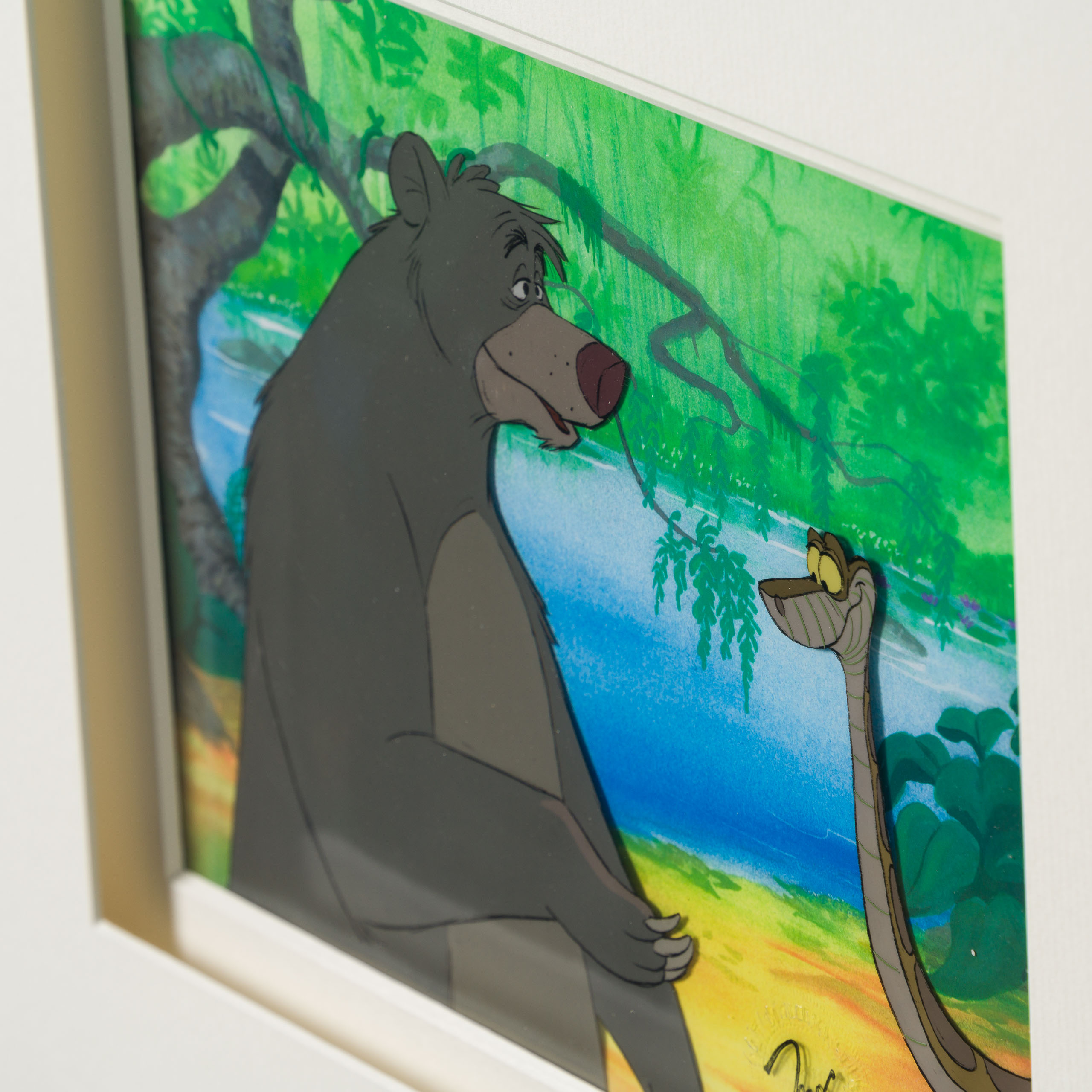 The Jungle Book Baloo And Kaa Original Production Cel 1967 Disney